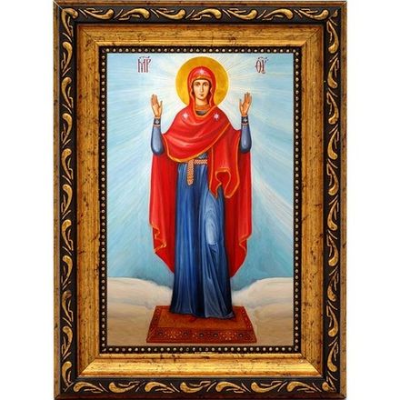 Нерушимая стена. Икона Божьей Матери на холсте.