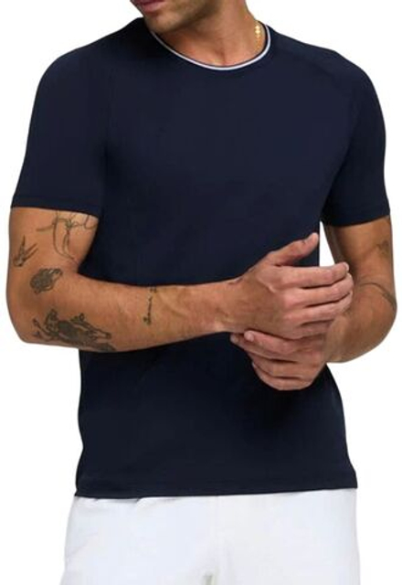 Теннисная футболка Wilson Team Seamless Crew T-Shirt - classic navy