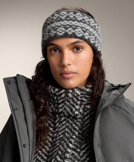 Oysho Жаккардовая повязка на голову, антрацитовый