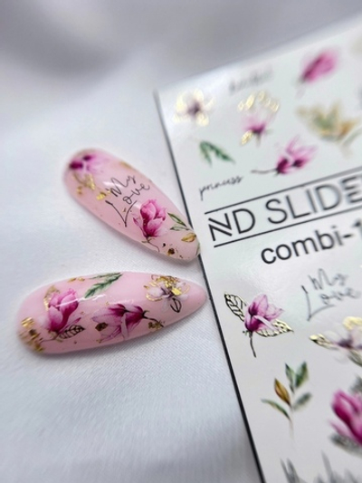 Слайдер-дизайн Nail Design Combi-118 (золото)