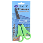 Ножницы канцелярские детские 13 см, 3 шт, с линейкой на лезвии, MC-Basir, набор ножниц с закругленными концами для резки бумаги, картона и рукоделия, длина лезвия 6 см