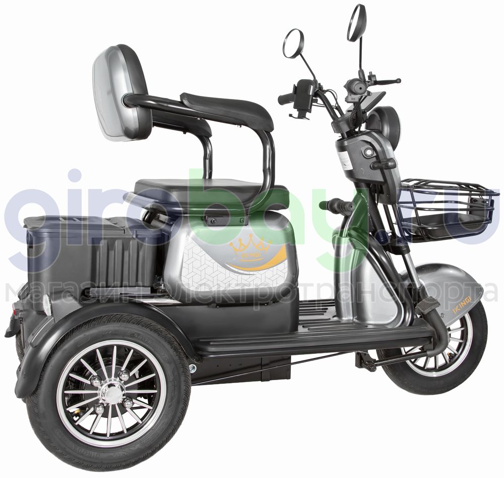 Электроскутер IKINGI SIBTRIKE 1000W (60V/25Ah) - Серый фото №12