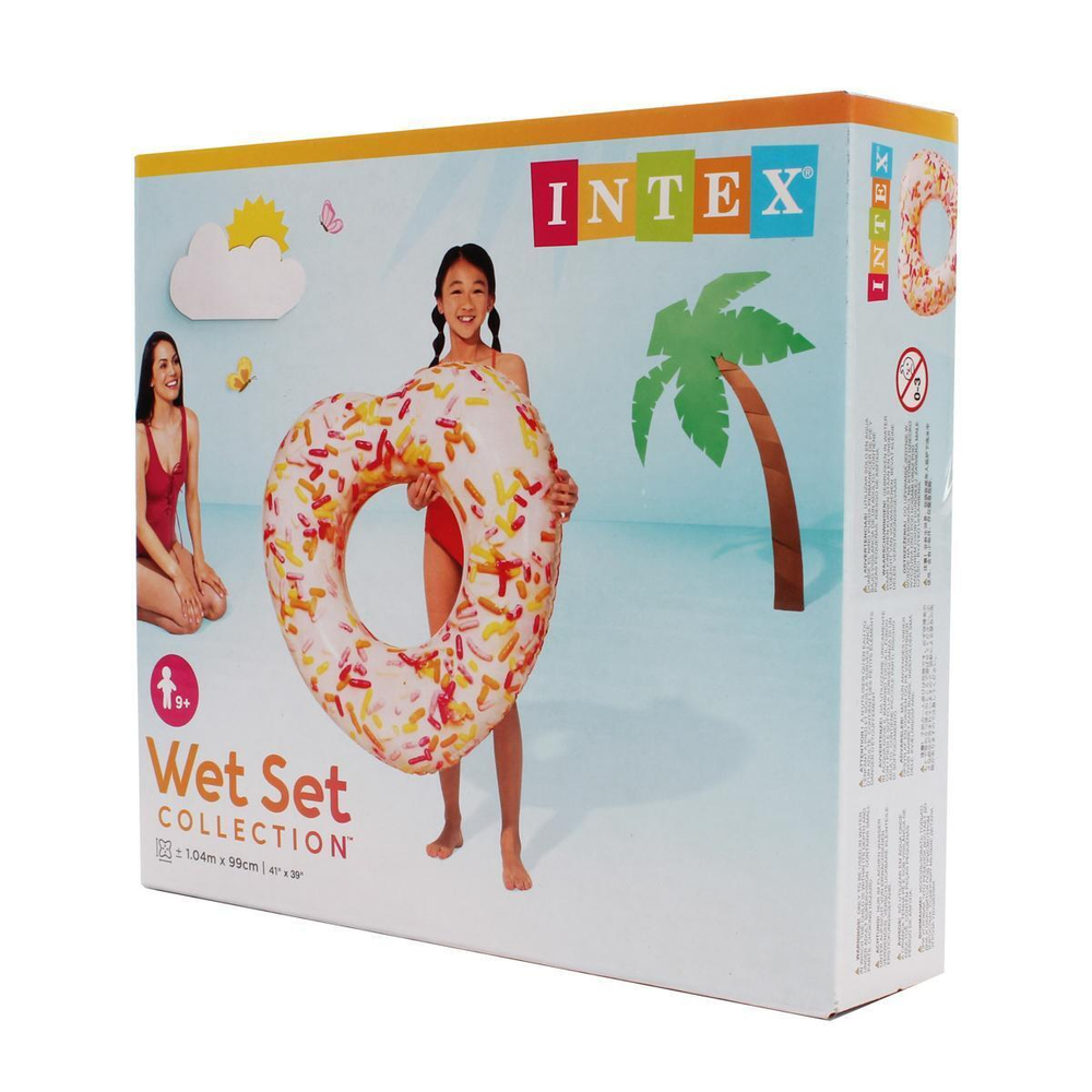 Круг для плавания "Сердце" 104*99 см от 9 лет 56253NP (Intex)