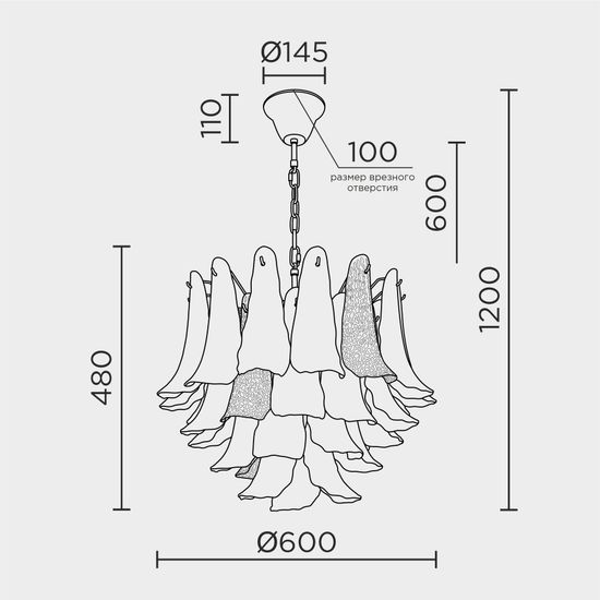 Подвесная люстра MODELUX premium ML.6777.10P GD