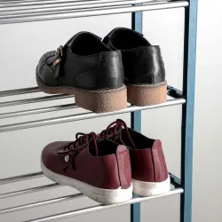 Обувница Доляна (Синий), 4 яруса, 50×19×59 см