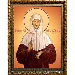 Мария Сохотская (Пошехонская) преподобноисповедница. Икона на холсте.