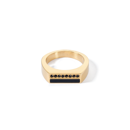 Кольцо Coeur de Lion Black-Gold 0133/40-1316 54