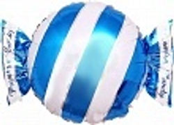 Шар (23""/58 см) Фигура, Конфета, Голубой, 1 шт. Е022