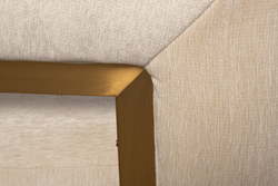 Стул велюр кремовый/матовое золото 67x66x85см Garda Decor