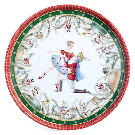 ПОДНОС СЕРВИРОВОЧНЫЙ AGNESS КОЛЛЕКЦИЯ "БАЛЕТ" 33*2,1 СМ