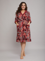 Халат Х-145/терракотовый-тропик