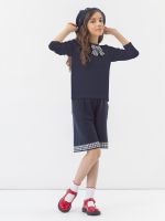 Джемпер синий для девочки арт. АТ824-1