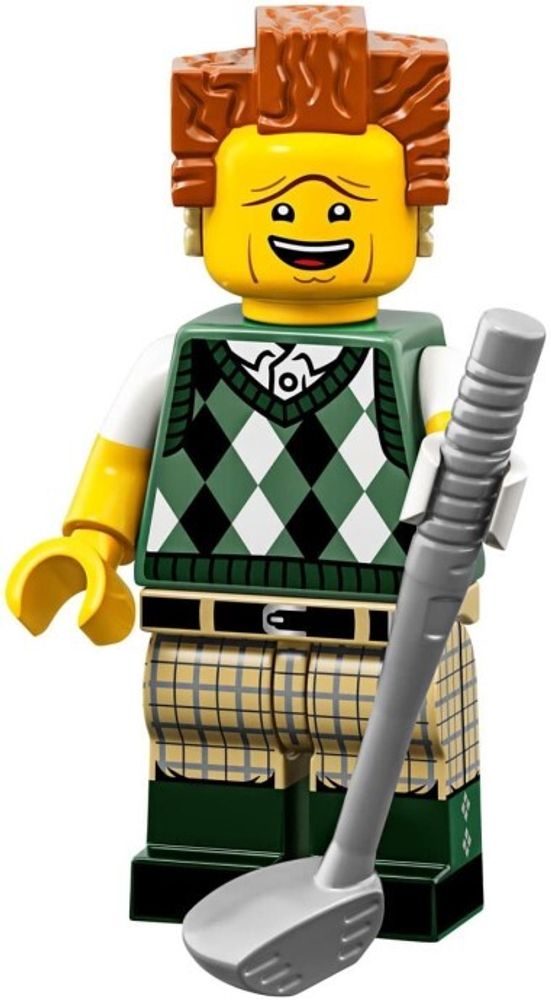 Минифигурка LEGO  71023 - 12 Играющий в гольф Лорд Бизнес