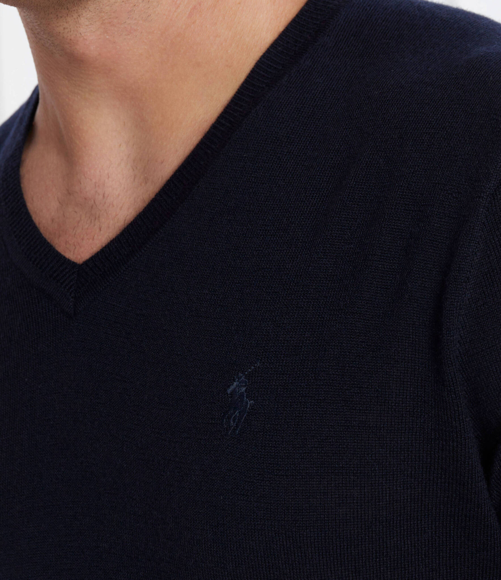 Хлопковый свитер POLO RALPH LAUREN - темно-синий(710876848)