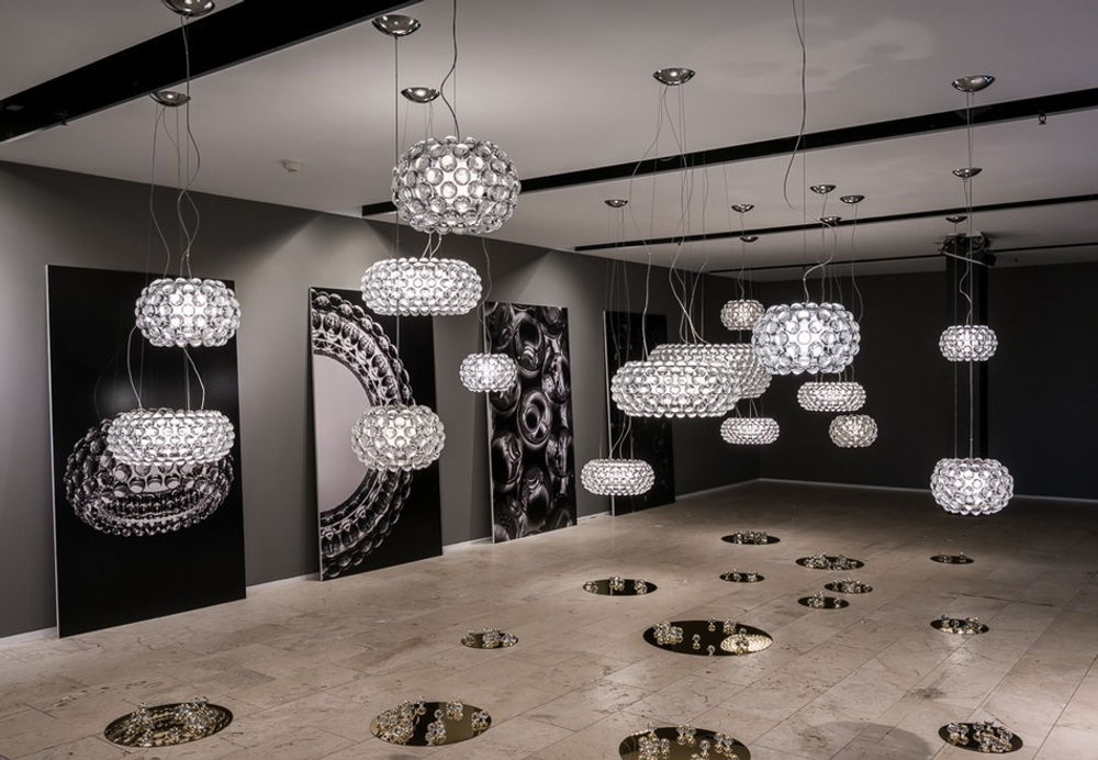 Подвесной дизайнерский светильник  CABOCHE piccola by Foscarini (янтарный)