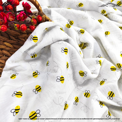 Муслин двухслойный принт №40 | ш.135 см | 120 г/м² | хлопок-100%