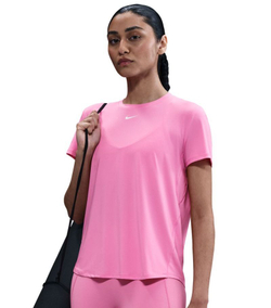 Женская теннисная футболка Nike One Classic Dri-Fit - playful pink/white