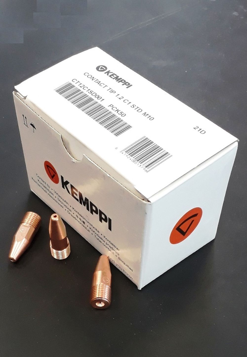 CT12C1SD001 Наконечник контактный сварочный 1.2 C1 STD M10, Kemppi