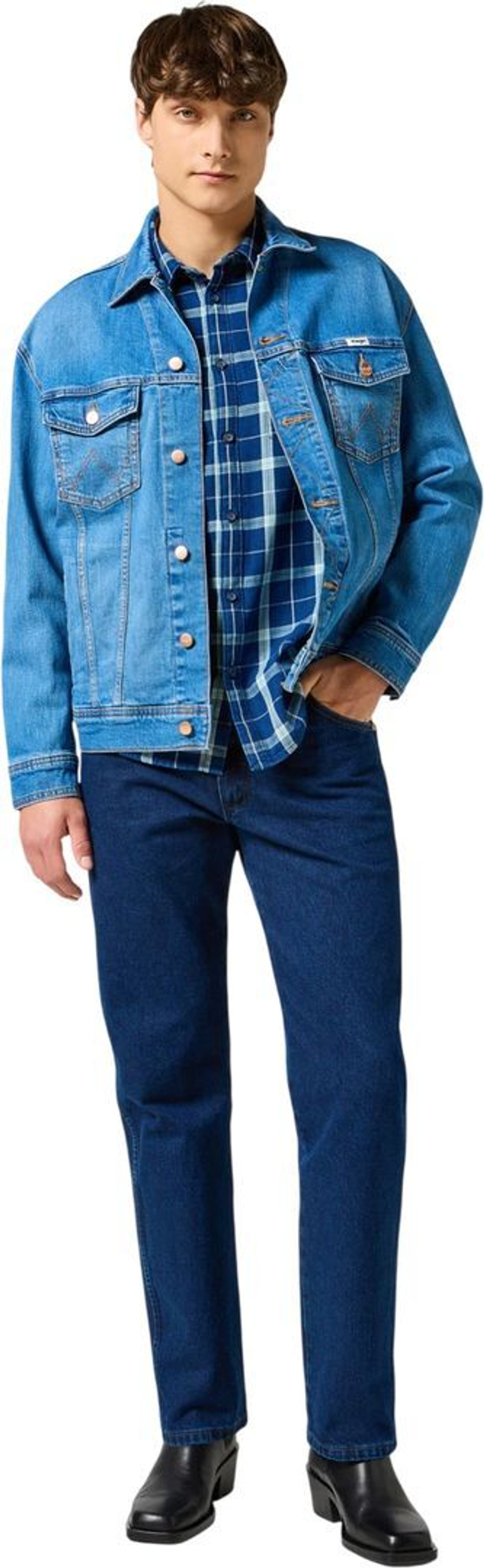 Джинсы Wrangler 13MWZ DARK STONE синий