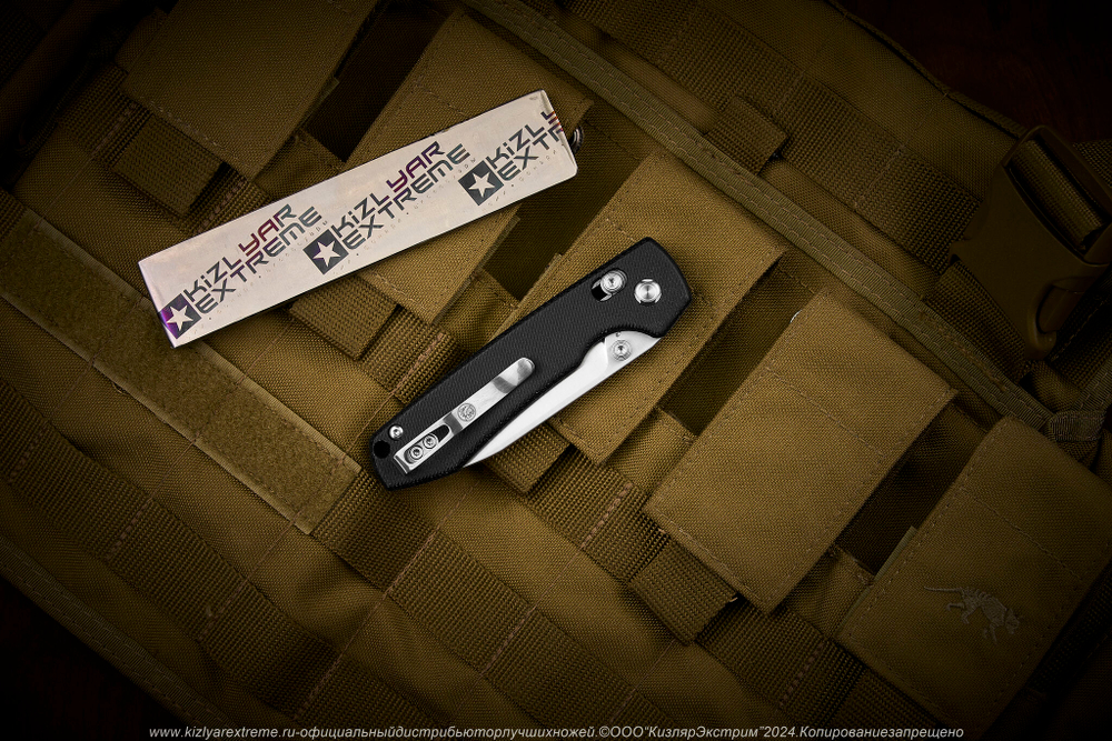 Нож Vosteed Raccoon CB сталь 14C28N Satin рукоять Black Micarta