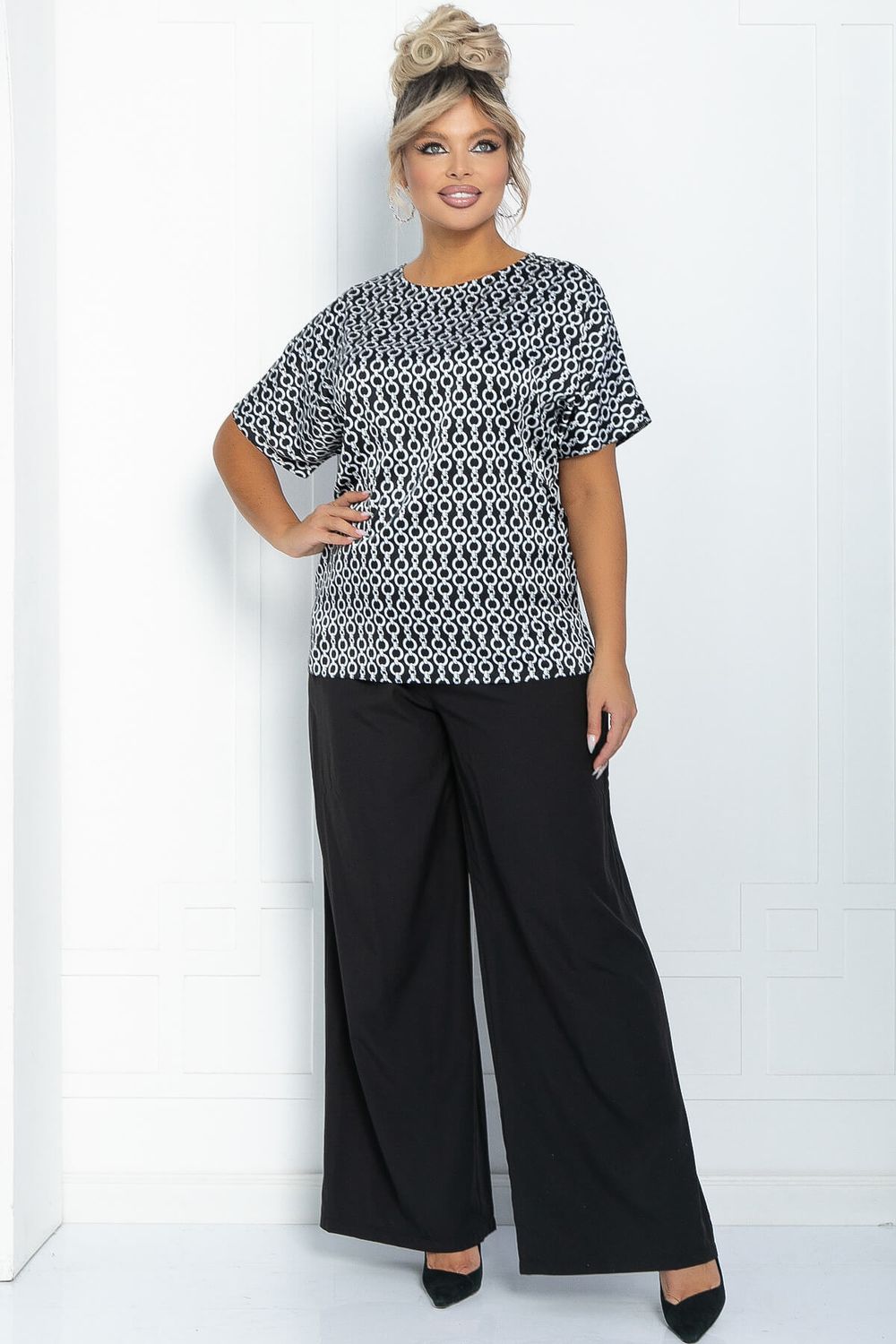 Блуза Морган (черная) Б11748 LT Collection