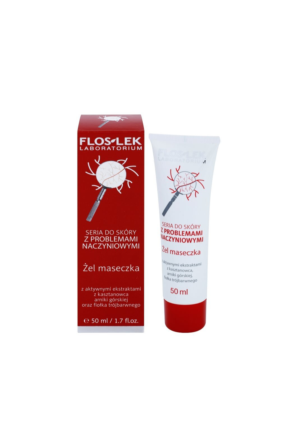 FlosLek Laboratorium Dilated Capillaries - гелевая маска для чувствительной и раздраженной кожи /   50  ml  / GTIN 5905043000022