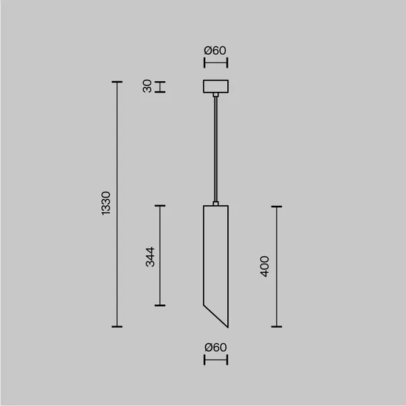 Подвесной светильник Липари / Lipari GU10х1 Maytoni p044pl-01-40gu10-w