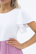 Платье Пение птиц (бело-розовое) П15720-4М LT Collection