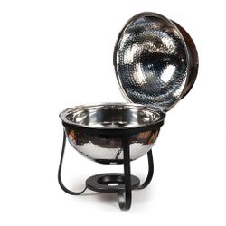 Чафиндиш (мармит) 5 л   круглый нерж. на подставке P.L. Proff Cuisine