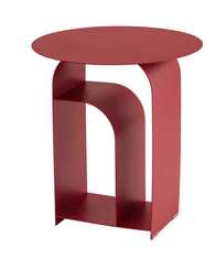 Журнальный столик Arwel металл бордовый