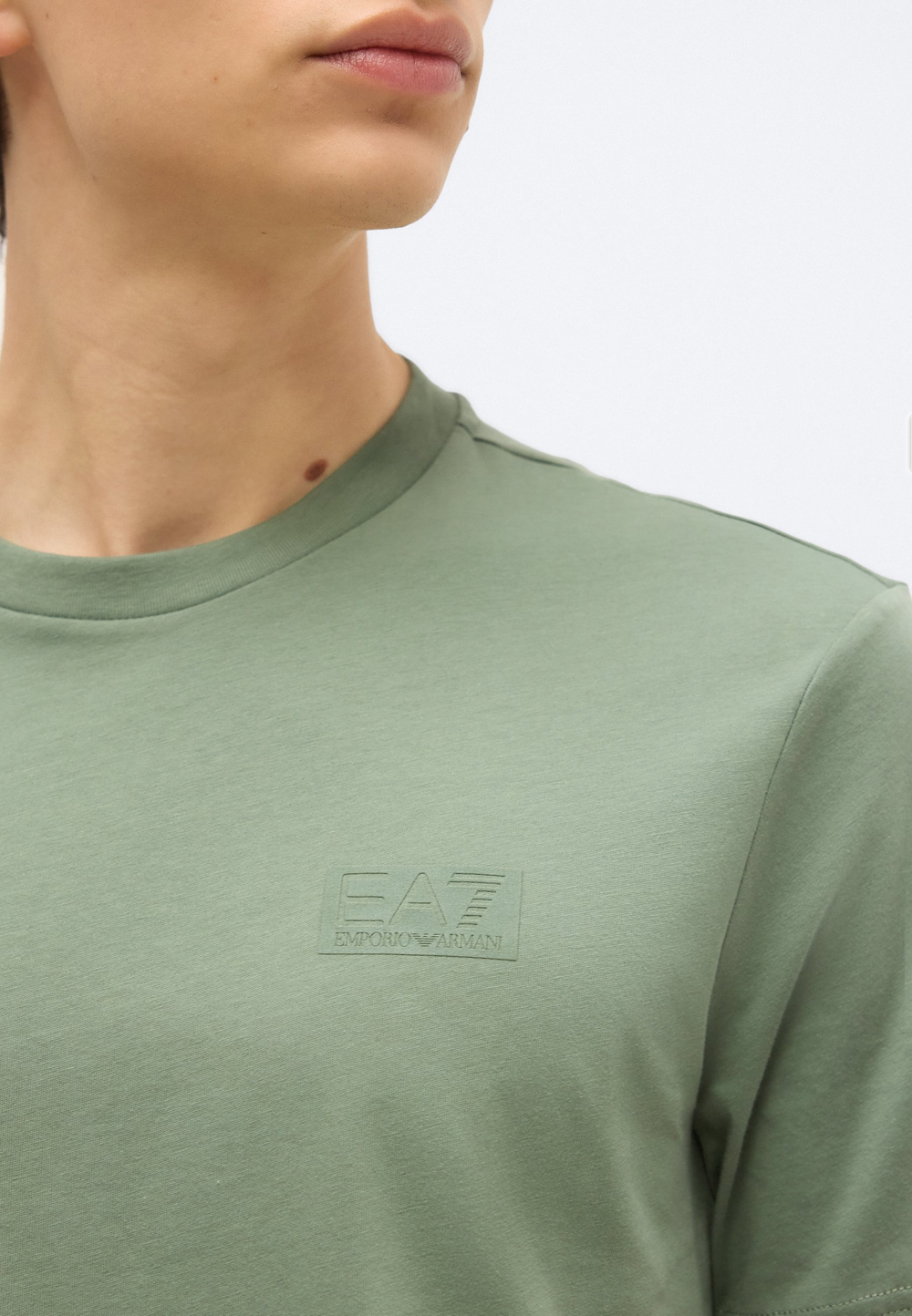 EA7 Emporio Armani TRAIN LOGO SERIES OVERSIZE - Футболка с принтом - Зелёный