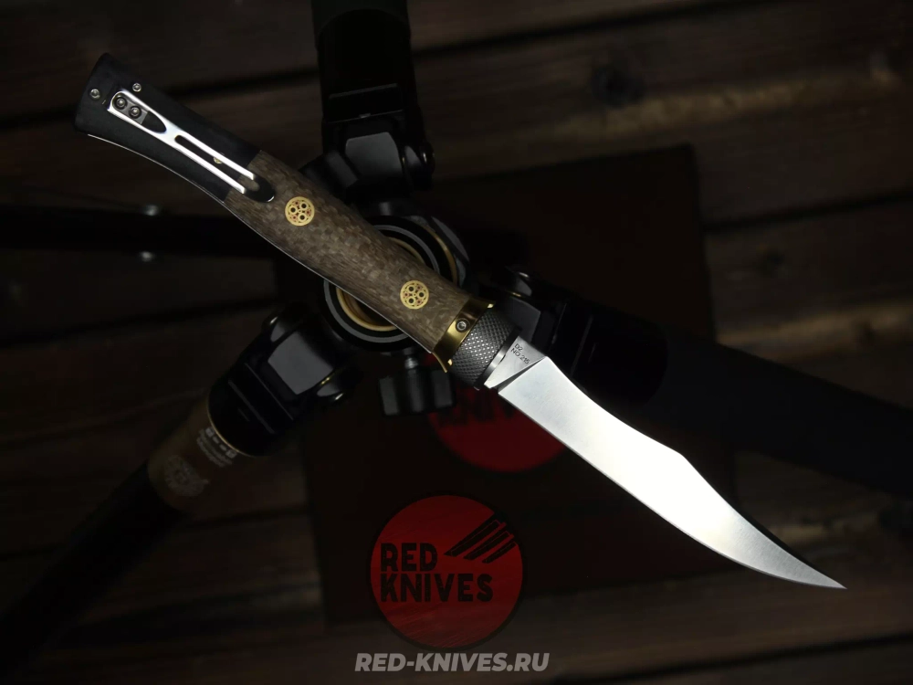 Складной нож Reptilian Кабальеро-02 сталь D2, рукоять G10 + микарта