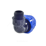 Отвод компрессионный ПЭ Дн 25х3/4"х90гр НР Ру16 VALFEX 1210012425034
