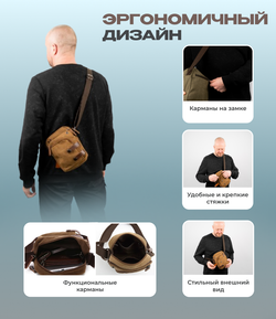 Мини-сумка Импульс - Хаки