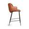 Полубарный стул Sofia, терракотовая экокожа Soft-Touch