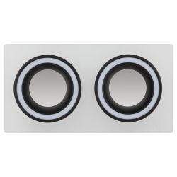 Светильник встраиваемый декоративный ЭРА DK92 WH/BK под лампу MR16 GU5.3 белый/черный | Декоративные встраиваемые светильники