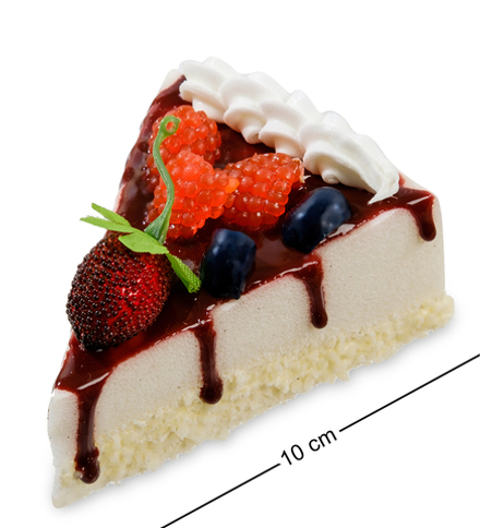 QS-01/4 Пирожное «Ягодное удовольствие» (имитация, магнит)