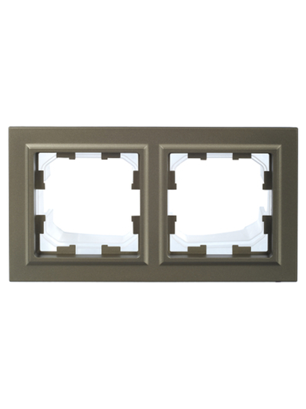 BRITE Рамка 2-местная IP44 РУ-2-БрШ-44 шампань IEK