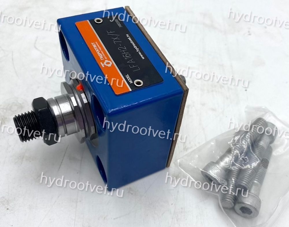 LFA16H2-7X/F - Крышка для логического клапана, типоразмер Ду16 функционал - H2 = крышка со одним каналом X и ограничителем хода картриджного клапана, внешний канал X - F = есть, уплотнение NBR