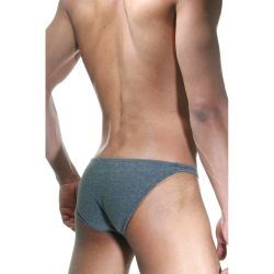 Трусы мужские слипы темно-серые DARKZONE DZN6413