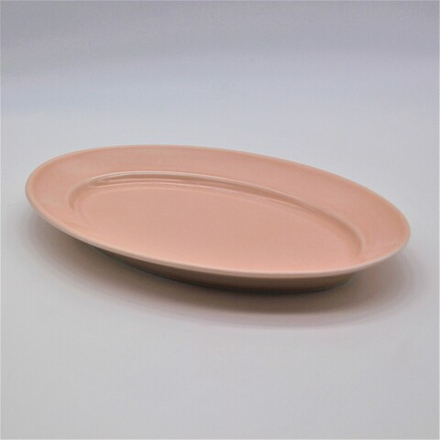 Блюдо овальное длиной 24 см Акварель (розовый)