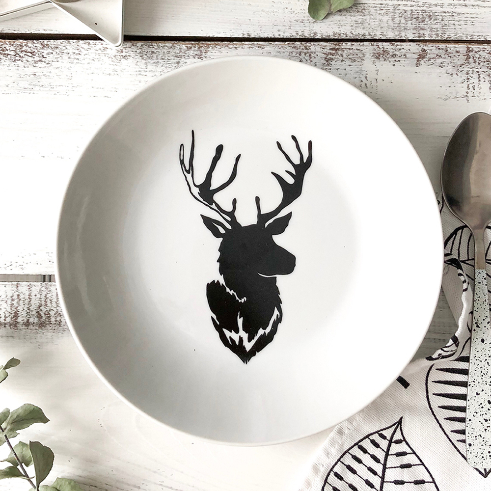 Тарелка глубокая «Карибу» sans brides 20 см фарфор