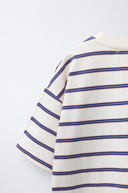 ZARA X PUKAS ФУТБОЛКА В ПОЛОСКУ PUKAS SURF, РАЗНОЦВЕТНЫЙ