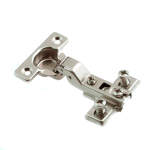 ПЕТЛЯ МЕБ. SLIDE-ON MINI ПОЛУНАКЛ.95* С ОТВ.ПЛ (Б.ЦИНК 2 ШТ)