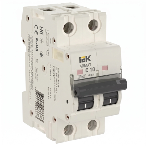 Авт. выкл. 2Р 10А 6кА С M06N ARMAT IEK