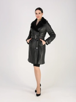 Дубленка зимняя натуральная тренч