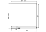 Душевой уголок Экстенза (Extenza) Vincea VSR-4EX901010CLBN, 900/1000*1000, брашированный никель, стекло прозрачное