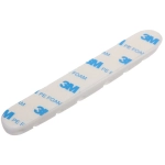 Держатель для проводов на липком слое «ДОМАНИЯ», 8 портов, цвет белый, 13,5*2см ( упак. ZIP пакет)