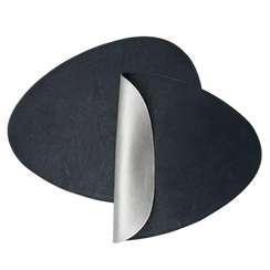 Набор из 2-х двухсторонних сервировочных салфеток drop, 33х41 см, синий/светло-серый