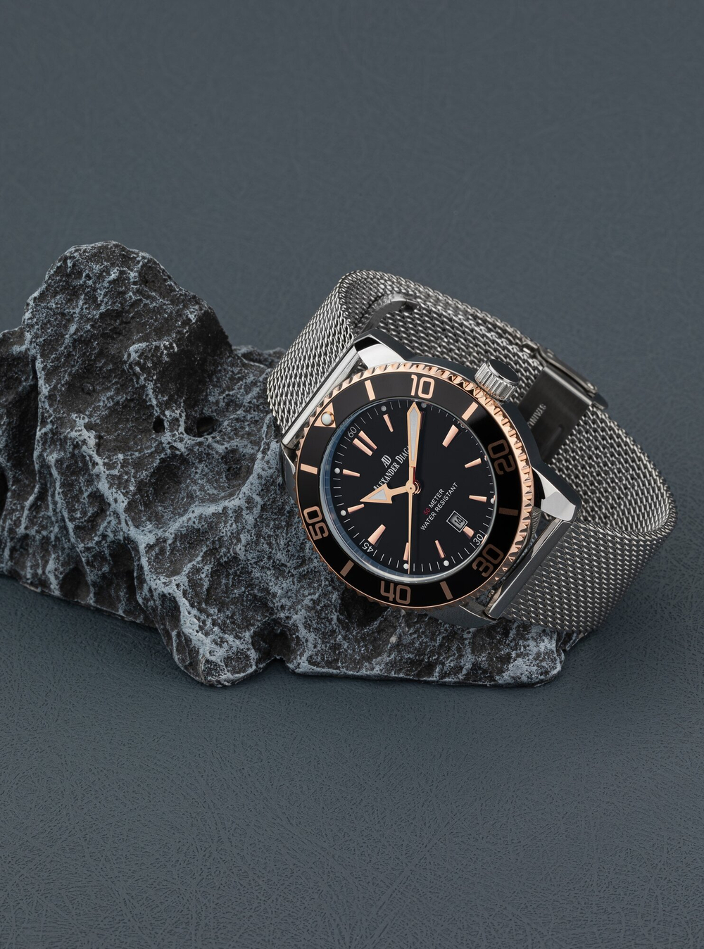 Часы наручные мужкие Mars Alexander Diagan  водонепроницаемые из стали